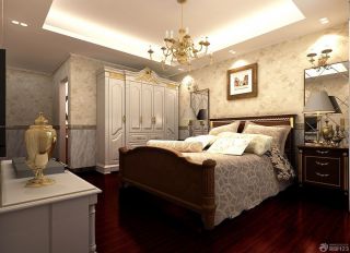 欧式古典风格婚房卧室布置效果图