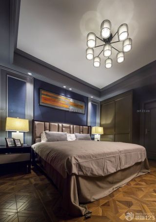 现代时尚卧室颜色搭配装修效果图片