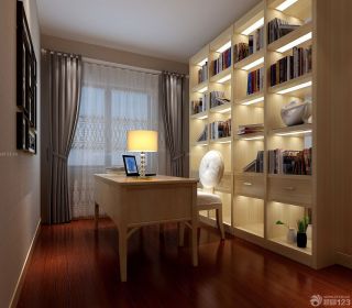 简欧家庭室内书房装修设计效果图