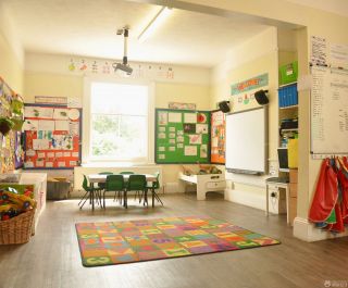 美式幼儿园室内环境布置设计图片