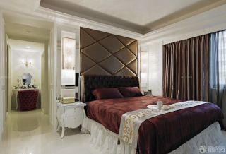 新古典欧式风格卧室床头背景墙图