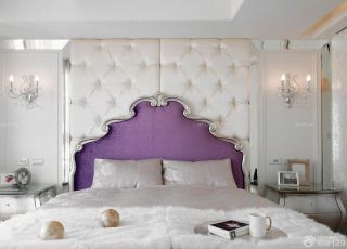 新古典欧式风格卧室床头背景墙美图