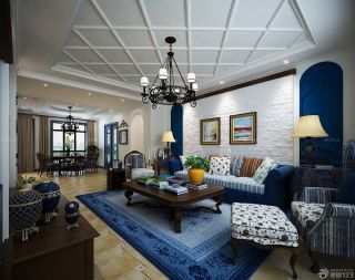 地中海设计风格家居客厅装修效果图