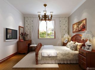 美式古典风格70平米两室一厅卧室装修效果图