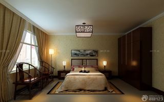 中式风格家装卧室装修设计效果图片
