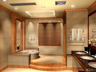 现代130平米三室二厅浴室装修效果图