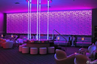 现代酒吧背景墙灯光设计效果图