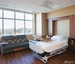 医院单人病房窗户装修设计效果图片