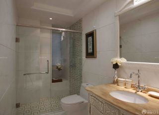 140平米三室一厅浴室柜装修效果图片