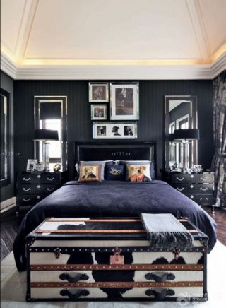 现代古典混搭风格男孩卧室装修效果图