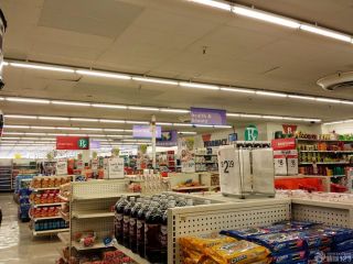 超市门店简单吊顶装修效果图