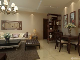 中式家装客厅装修效果图片
