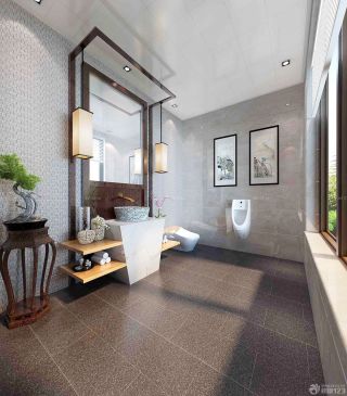 120平方房子卫生间瓷砖装修效果图