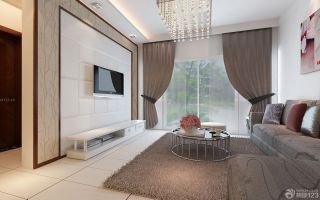 70平米小户型家庭客厅窗帘设计效果图