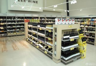 大型商场超市红酒柜设计图