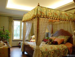 美式房子卧室装修设计效果图片大全70平