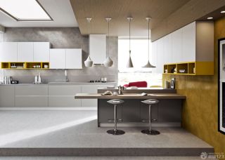 现代130平米房子厨房设计装修效果图