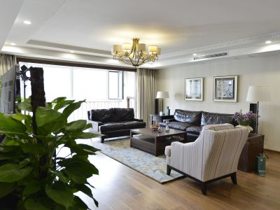金科天籁城美式风格140平米四室两厅装修案例
