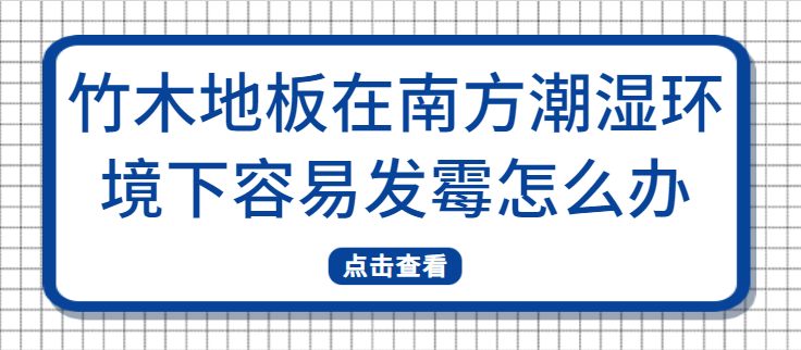 竹木地板在南方潮湿环境下容易发霉怎么办