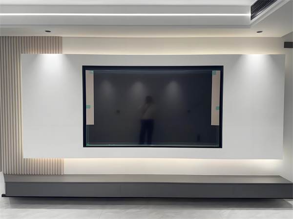 悬空电视背景墙怎么施工