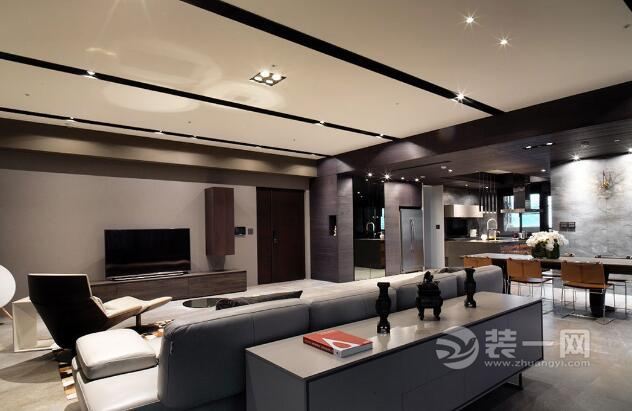 现代简约风格样板间成都装修公司灰色调装修效果图