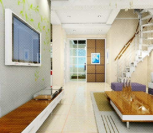 效果图实景照大PK 120平跃层装出现代雅致风