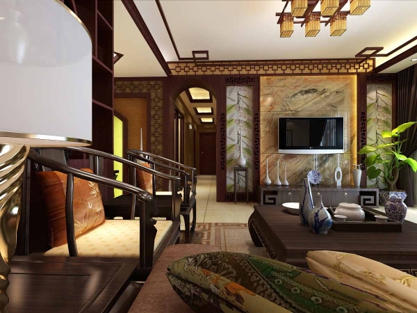 中式风格装修样板间