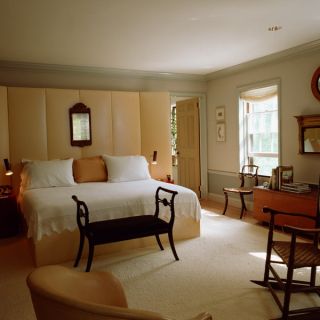 美式风格卧室大床设计实景图