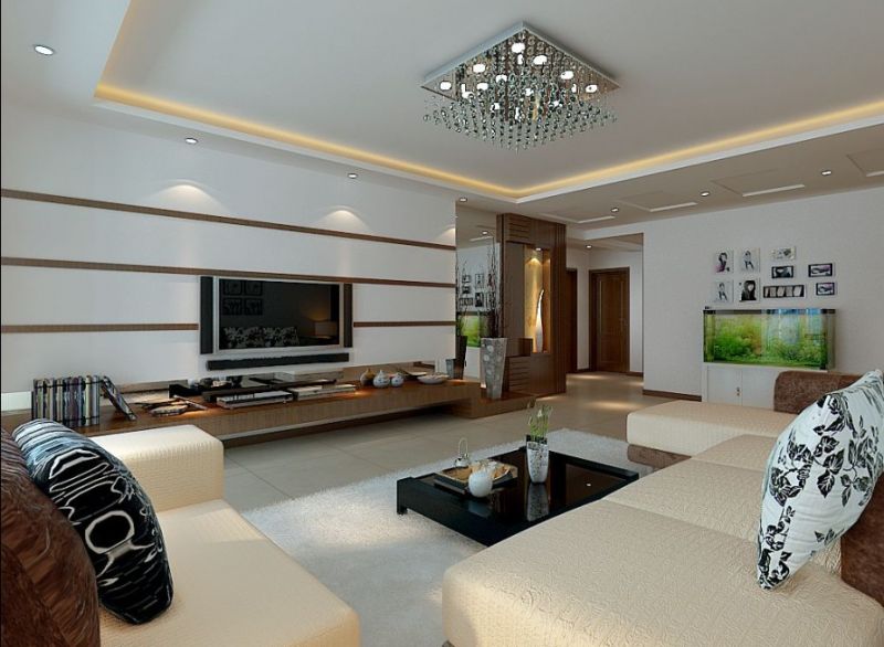 经典现代客厅装修设计效果图