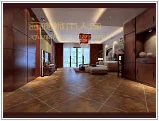 中式风格室内客厅装修图