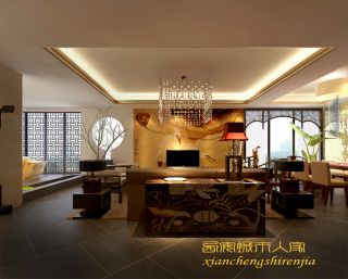 豪华中式经典客厅装修图片