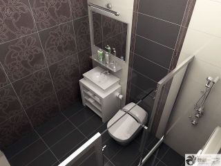 卫生间淋浴房墙砖设计图 