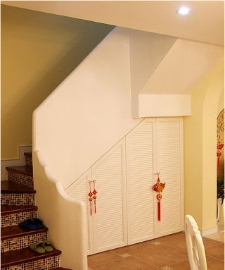 室内旋转楼梯设计效果图
