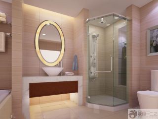 浴室玻璃淋浴间装修效果图