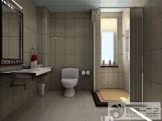 浴室白色墙面装修设计图片