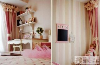 卧室条纹壁纸设计图片 