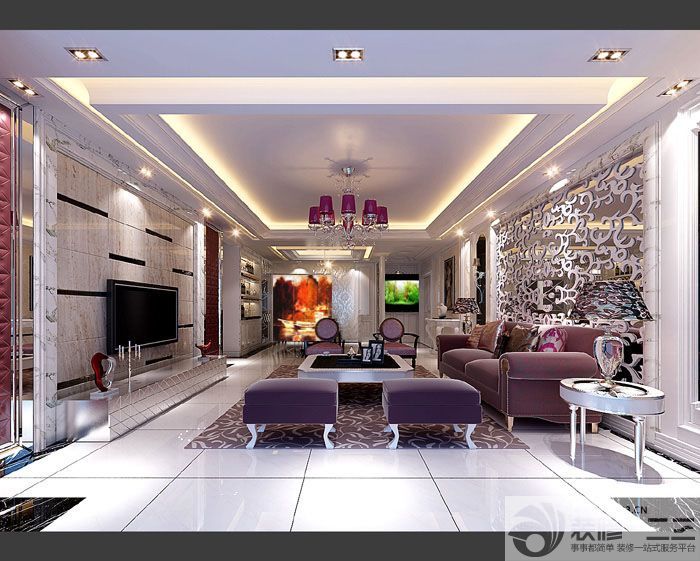 家装客厅欧式沙发设计图片 