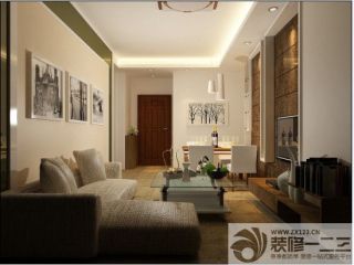 现代客厅布艺沙发设计效果图