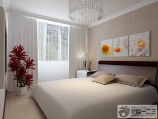 2023卧室白色窗帘设计图片