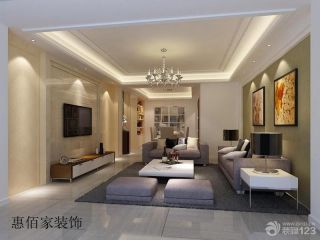 2023现代风格家装客厅瓷砖电视背景墙效果图