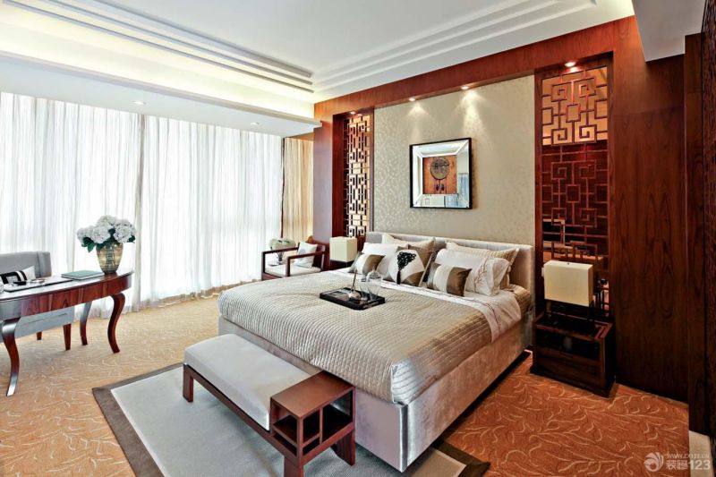 东南亚风格主卧室装修效果图大全2025图片