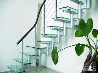 现代简约玻璃楼梯装修图片大全