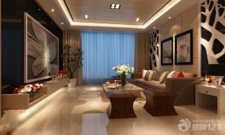 现代简约20平米客厅装饰装修效果图大全2023图片