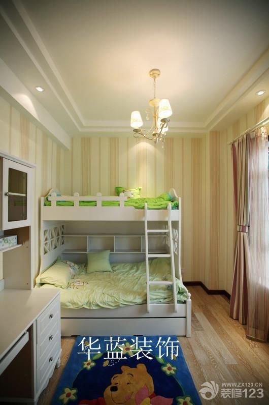 美式儿童卧室装修效果图大全2023图片