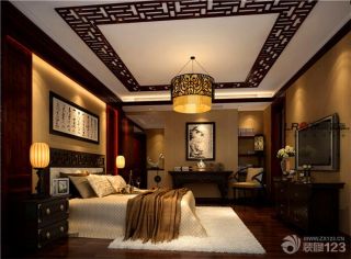 中式家居大卧室装修效果图大全2023图片