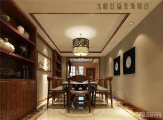 中式餐厅装修效果图大全2023图片 
