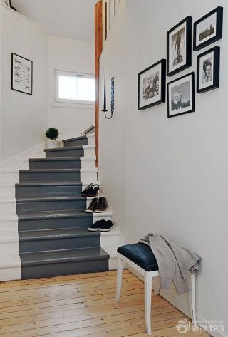 北欧风格小户型跃层楼梯装修实景图欣赏