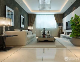 2023最新90平米两居室客厅装修设计效果图