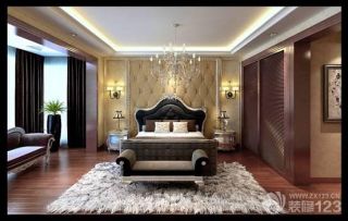 最新白色地毯2013欧式卧室效果图片