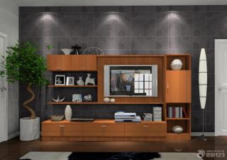 2023最新现代设计风格实木家具电视组合柜效果图